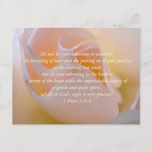 Inspirierende Schönheits-Bibel-Verse Postkarte