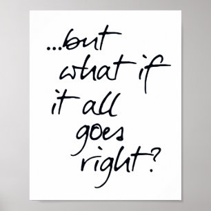 Inspirierende schwarz-weiße skandinavische Typogra Poster
