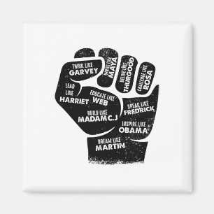 Inspirierende schwarze Führer Faust - Schwarze Ges Magnet