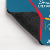 Inspirierende schwarze Führer Power-Faust Hand sch Mousepad (Ecke)
