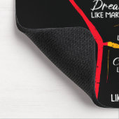 Inspirierende schwarze Führer Power Fist Hand Blac Mousepad (Ecke)