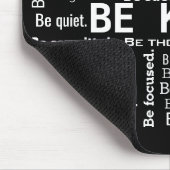 Inspirierende SEI FREUNDLICH Wortwolke Mousepad (Ecke)
