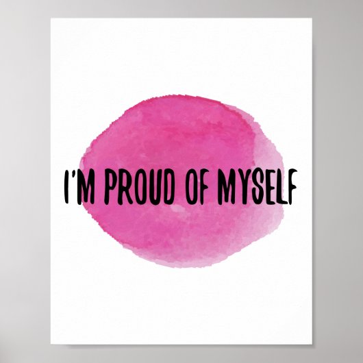 inspirierende Selbstannahmeangebote Poster (Vorne)