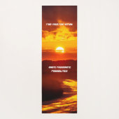 Inspirierende Sonne Yogamatte (Rückseite)