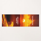 Inspirierende Sonne Yogamatte (Vorderseite (Horizontal))