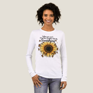Inspirierende Sonnenblume/Schmetterling Tri-Blend Shirt