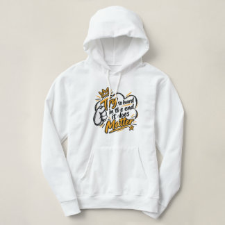 Inspirierende Typografie Ästhetische Streetwear-Gr Hoodie
