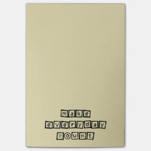 Inspirierende Typografie für den Alltag Post-it Klebezettel