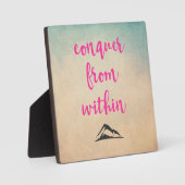 inspirierende Typografie Zitatexitokumentation von Fotoplatte (Vorderseite)