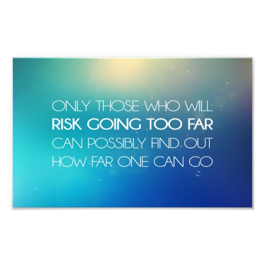 inspirierende und motivierend Zitate Fotodruck (Vorne)