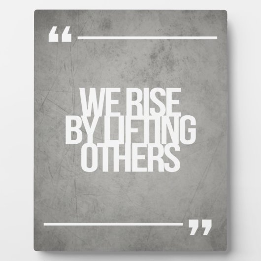 inspirierende und motivierend Zitate Fotoplatte (Vorderseite)