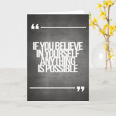 inspirierende und motivierend Zitate Karte (Gelbe Blume)