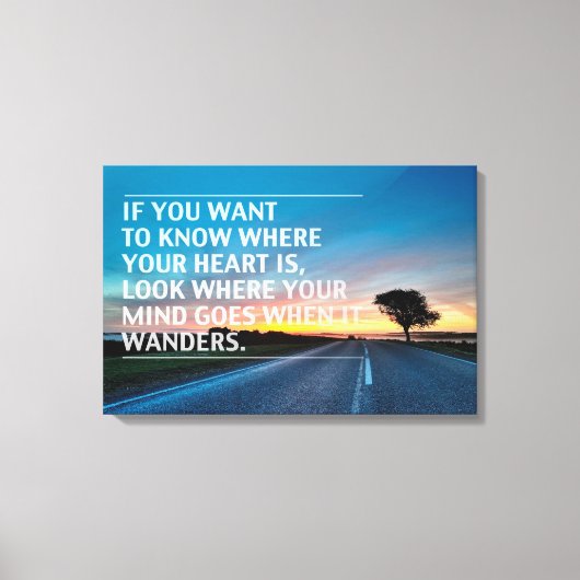 inspirierende und motivierend Zitate Leinwanddruck (Vorderseite)