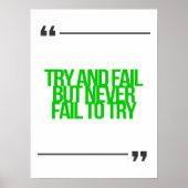 inspirierende und motivierend Zitate Poster (Vorne)