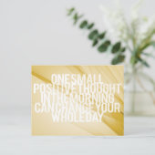 inspirierende und motivierend Zitate Postkarte (Stehend Vorderseite)