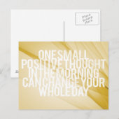 inspirierende und motivierend Zitate Postkarte (Vorne/Hinten)