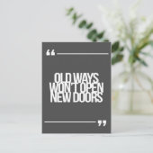 inspirierende und motivierend Zitate Postkarte (Stehend Vorderseite)