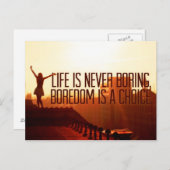 inspirierende und motivierend Zitate Postkarte (Vorne/Hinten)