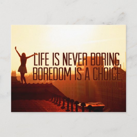 inspirierende und motivierend Zitate Postkarte (Vorderseite)