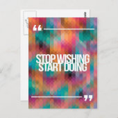 inspirierende und motivierend Zitate Postkarte (Vorne/Hinten)