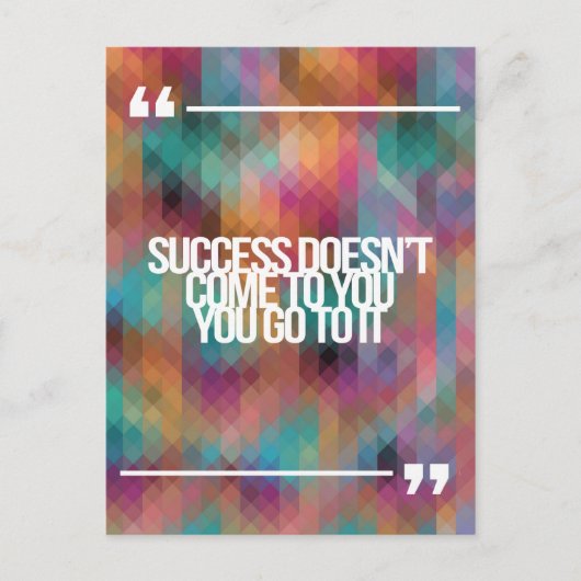 inspirierende und motivierend Zitate Postkarte (Vorderseite)