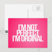 inspirierende und motivierend Zitate Postkarte (Vorne/Hinten)