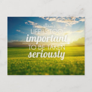 inspirierende und motivierend Zitate Postkarte