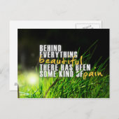 inspirierende und motivierend Zitate Postkarte (Vorne/Hinten)