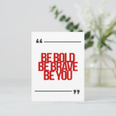 inspirierende und motivierend Zitate Postkarte (Stehend Vorderseite)