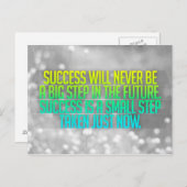 inspirierende und motivierend Zitate Postkarte (Vorne/Hinten)