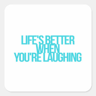 inspirierende und motivierend Zitate Quadratischer Aufkleber