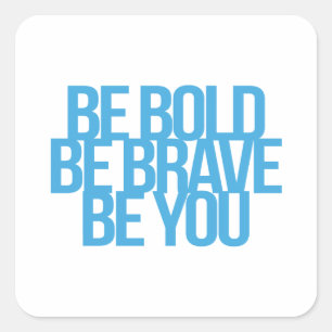 inspirierende und motivierend Zitate Quadratischer Aufkleber
