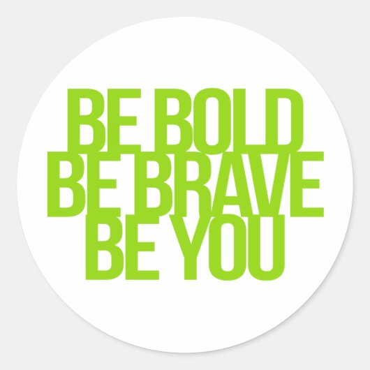 inspirierende und motivierend Zitate Runder Aufkleber (Vorderseite)