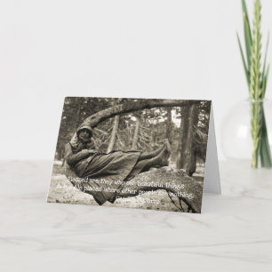 Inspirierende Vintage-Fotografie Frau Schönheit Karte