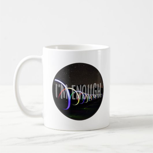 inspirierende Visionen zur Selbstverbesserung Kaffeetasse (Links)