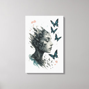 Inspirierende Wandkunst   Verwandlung des Schmette Leinwanddruck