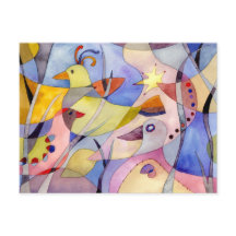 Inspirierende Wasserfarben-Vögel