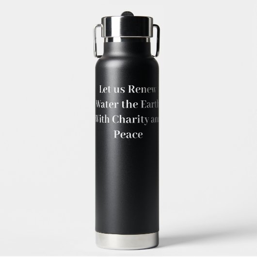 Inspirierende Wasserflasche Trinkflasche (Vorderseite)