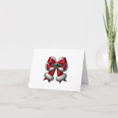 Inspirierende Weihnachtsbotschaft Dankeskarte (Vorderseite)