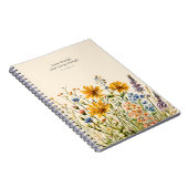 Inspirierende Wildblumen-Wasserfarbe Notizblock (Rechte Seite)