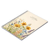 Inspirierende Wildblumen-Wasserfarbe Notizblock (Linke Seite)