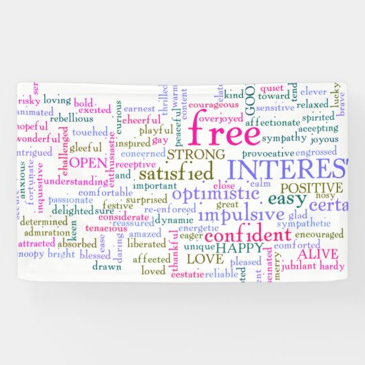 inspirierende Worte Banner (Horizontal)