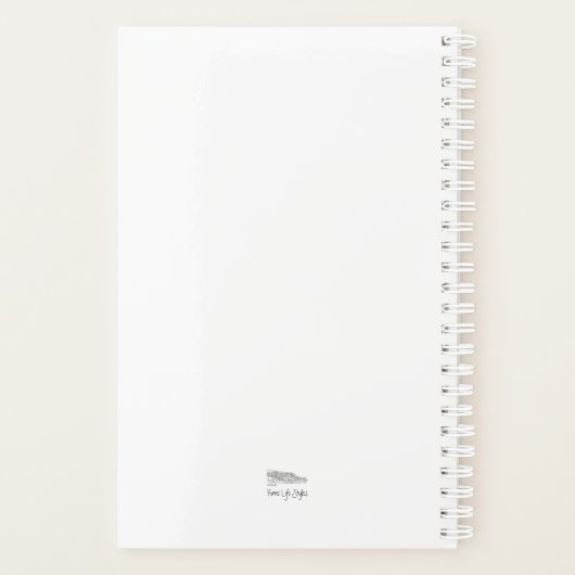 inspirierende Worte farbenfrohe Schüler Planer (Rückseite)