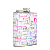 inspirierende Worte Flachmann (Rechts)