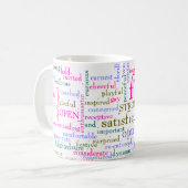 inspirierende Worte Kaffeetasse (Vorderseite Links)