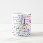 inspirierende Worte Kaffeetasse (Mittel)