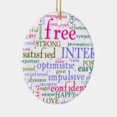 inspirierende Worte Keramik Ornament (Rechts)