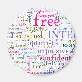 inspirierende Worte Magnet (Vorne)