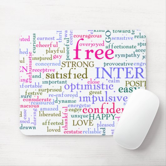 inspirierende Worte Mousepad (Mit Mouse)
