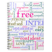 inspirierende Worte Notizblock (Vorderseite)